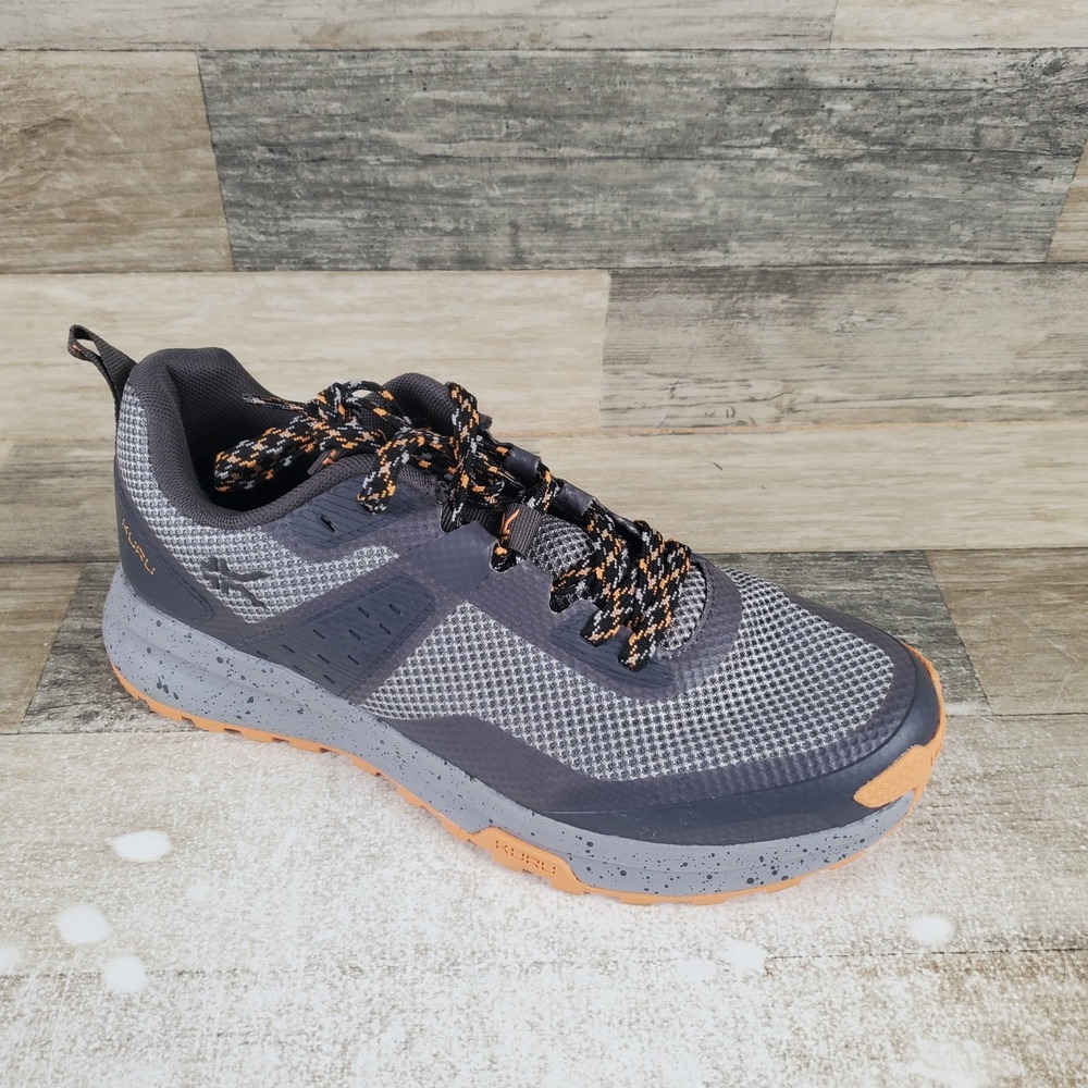 Kuru Atom Trail Womens Hiking Shoes Sz 8.5 M Lead Gray Orange Spice Lace Up